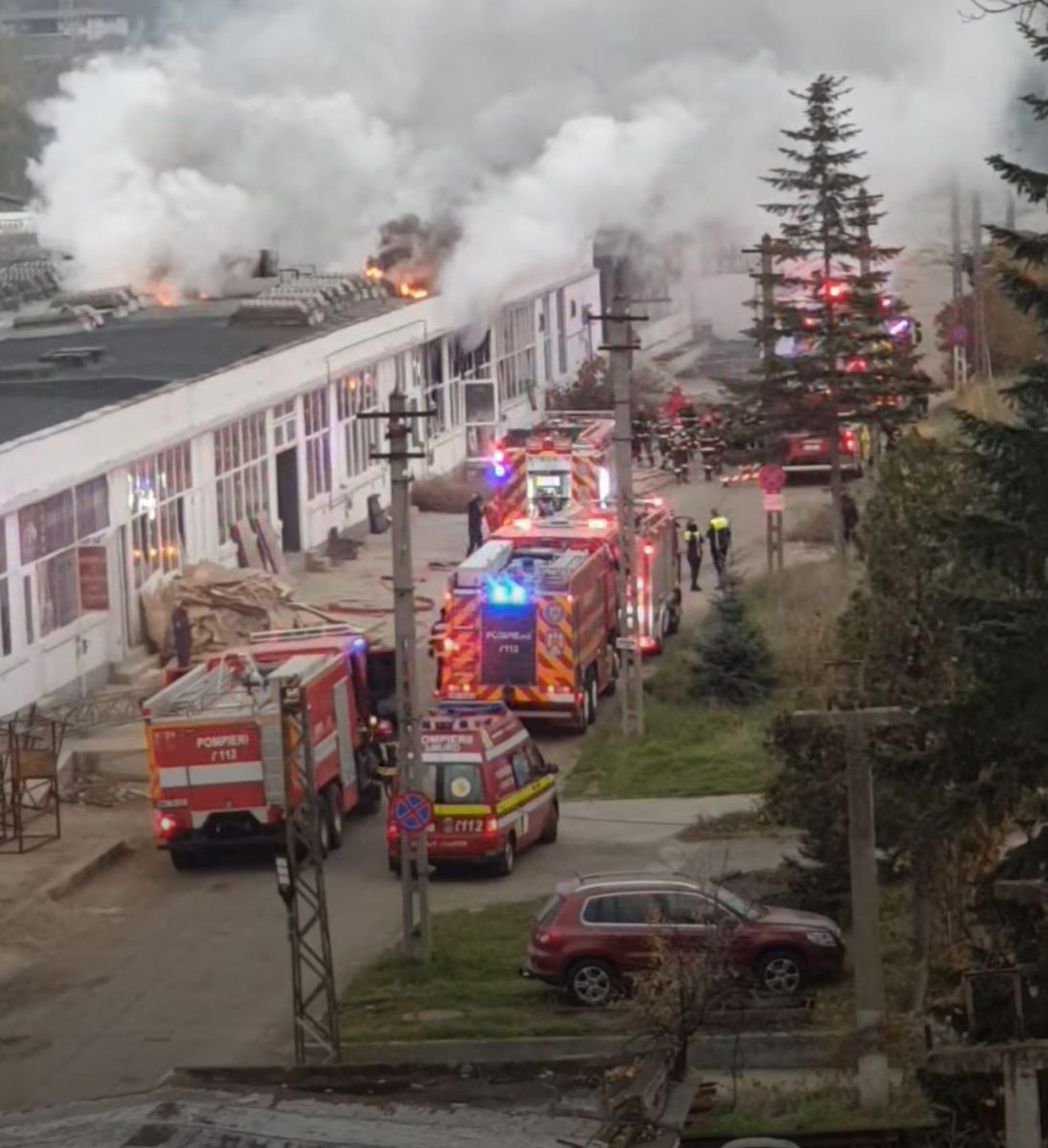 Incendiu uriaș la Moldomobila! Zeci de pompieri se luptă cu flăcările – EXCLUSIV – UPDATE
