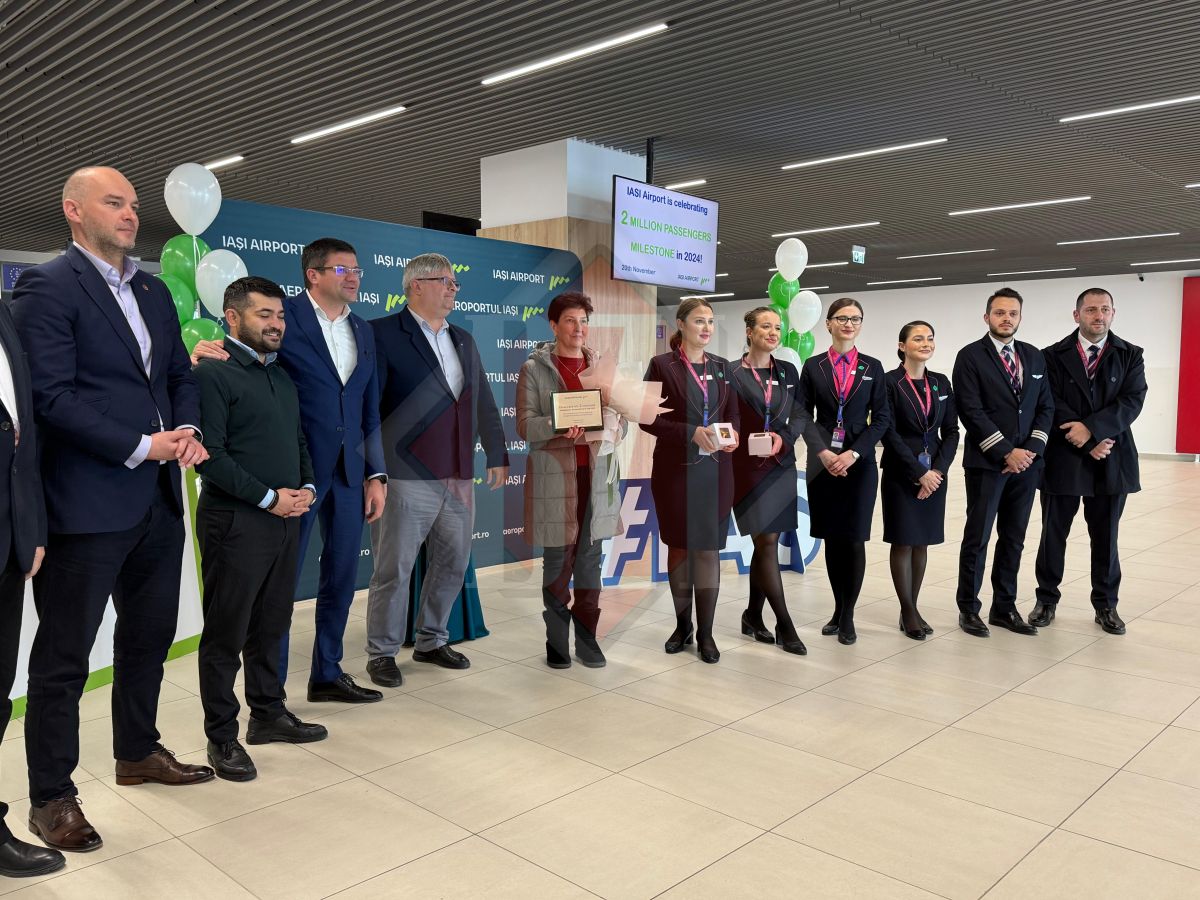 Iată cine este pasagerul cu numărul 2 milioane, premiat de Aeroportul Internațional Iași