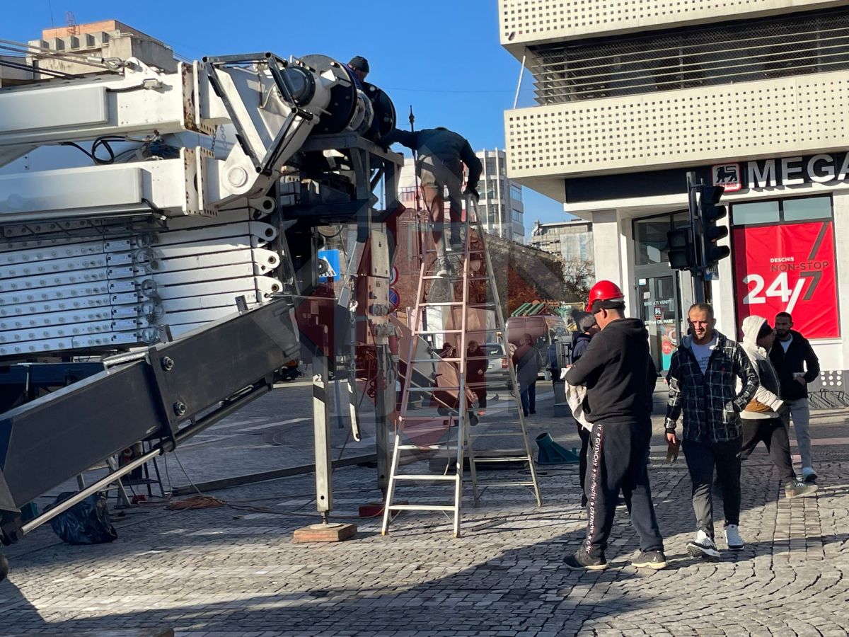 Se montează roata panoramică pe Bulevardul Ștefan cel Mare și Sfânt din Iași