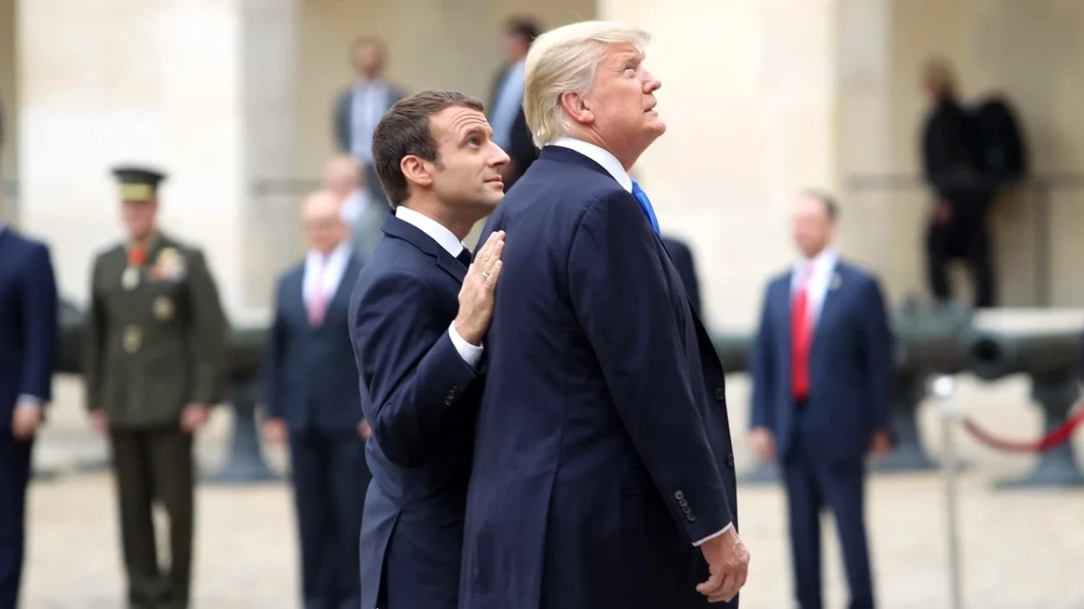 Emmanuel Macron și Donald Trump şi-au exprimat „dorinţa de a lucra pentru revenirea păcii şi stabilităţii”