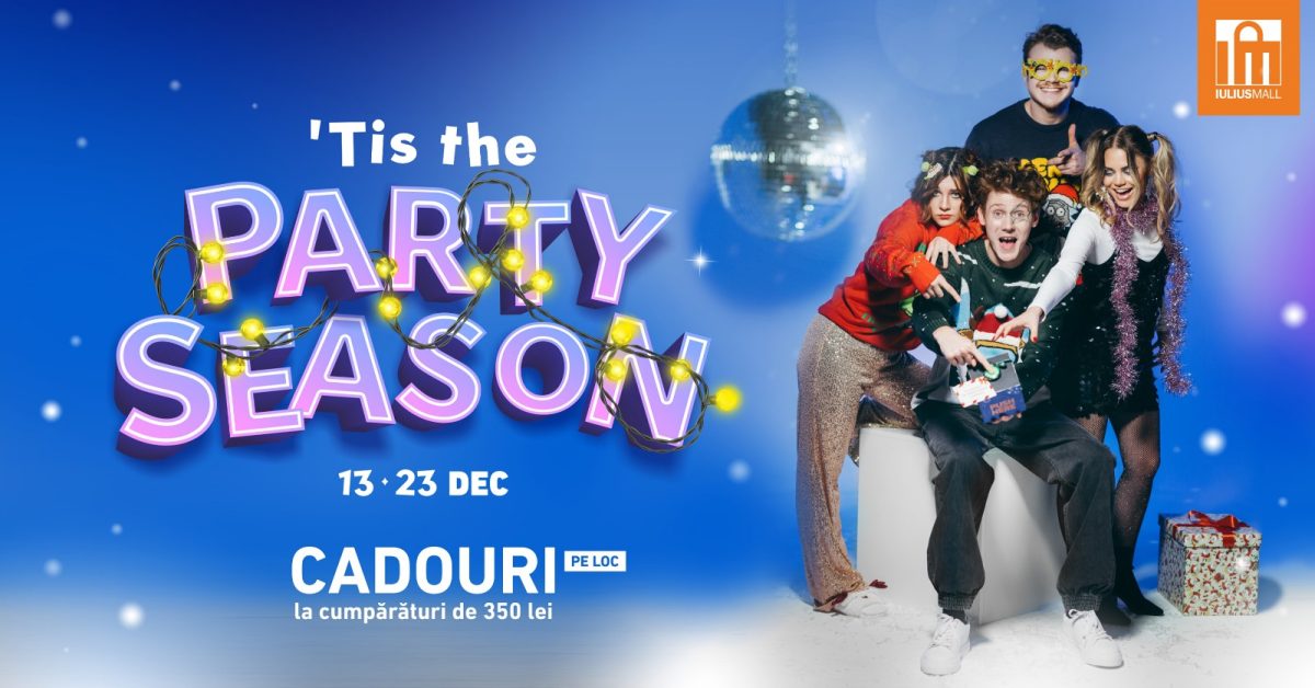 La Iulius Mall Iași, „Tis the party season” te pregătește de petrecere cu premii la cumpărături și dorințe îndeplinite