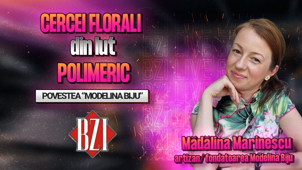 Mădălina Marinescu, fondatoarea Modelina Biju, povestește pentru BZI LIVE despre frumusețea cerceilor florali din lut polimeric