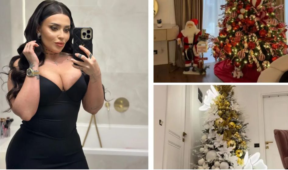 Oana Radu a făcut furori pe Internet cu brazii de Crăciun! Ce ornamente spectaculoase a ales artista