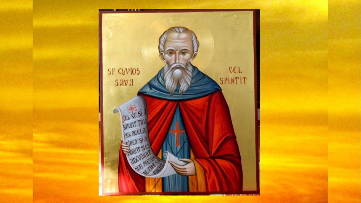 Creștinii ortodocși îl sărbătoresc astăzi pe Cuviosul Sava cel Sfințit, sfântul care și-a prevestit sfârșitul