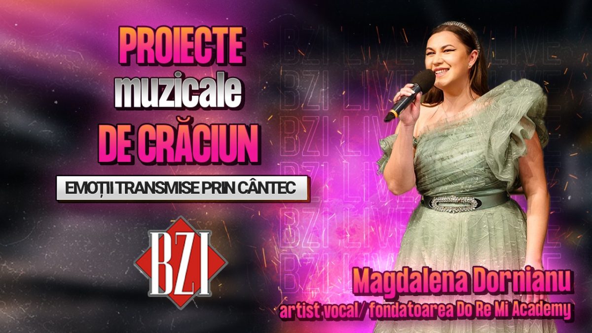 Magdalena Dornianu, artist vocal/ fondatoarea Do Re Mi Academy, povestește pentru BZI LIVE despre noile sale proiecte muzicale