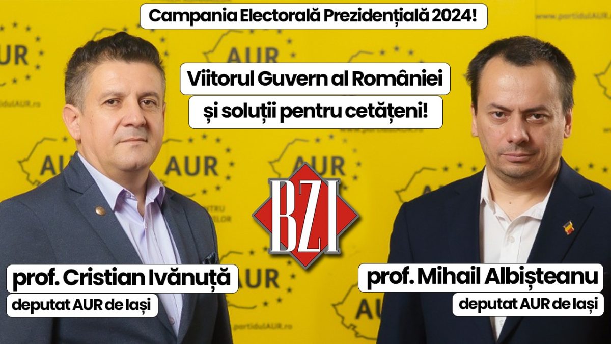 Campanie Electorală 2024! Deputații de Iași ai Alianței pentru Unirea Românilor, profesorii Cristian Ivănuță și Mihail Albișteanu, invitați speciali în Studioul BZI LIVE într-o dezbatere pe cele mai utile, interesante și fierbinți subiecte ale momentului
