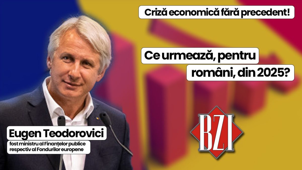 Analiză politică și economică marca BZI LIVE! Dialog incitant și interesant într-o nouă emisiune-dialog alături de Eugen Teodorovici, fost ministru al Finanțelor publice respectiv al Fondurilor europene