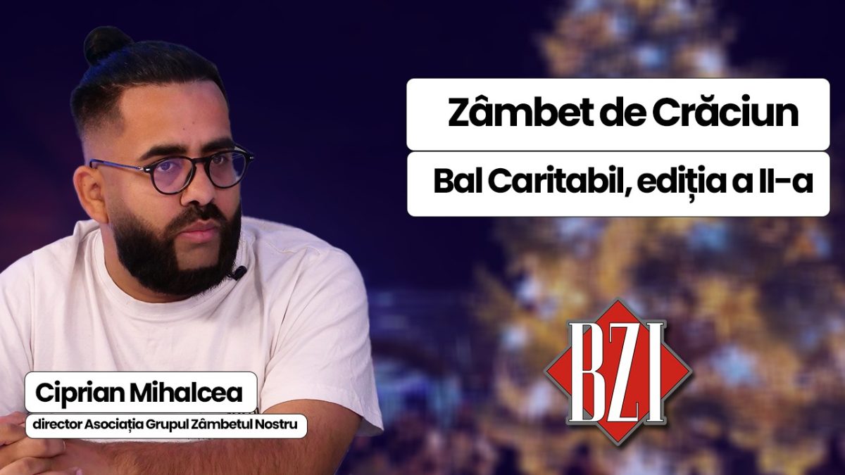 Ciprian Mihalcea, director Asociația Grupul Zâmbetul Nostru, vorbește despre balul caritabil Zâmbet de Crăciun, ediția a II-a, la BZI LIVE