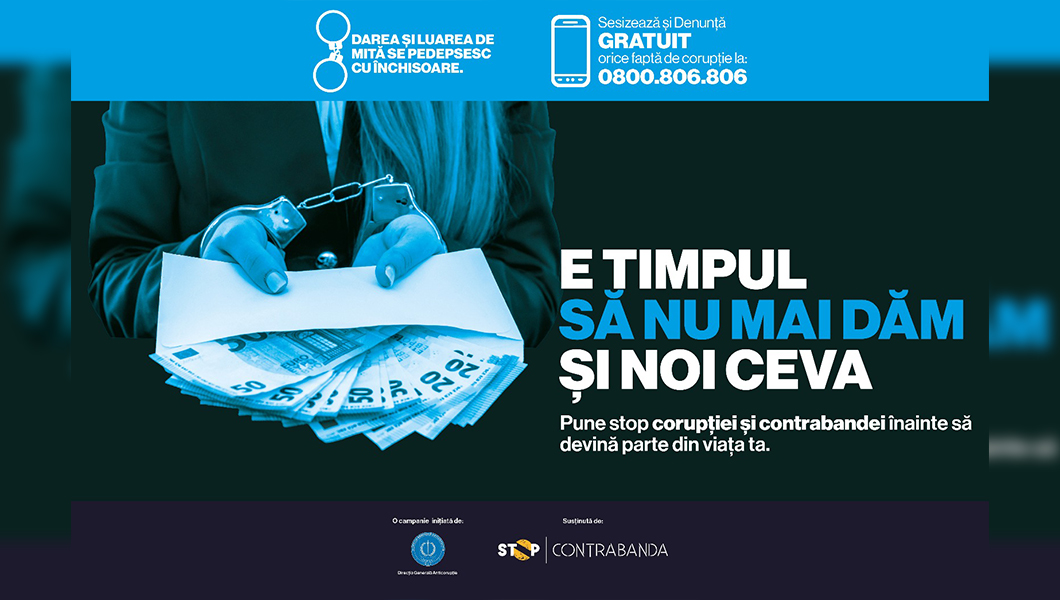 Lansarea campaniei naționale de prevenire a corupției: „E timpul să nu mai dăm și noi ceva”