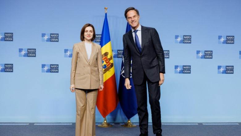 Maia Sandu, întâlnire cu Mark Rutte. Ce a discutat președintele Republicii Moldova cu secretarul general al NATO