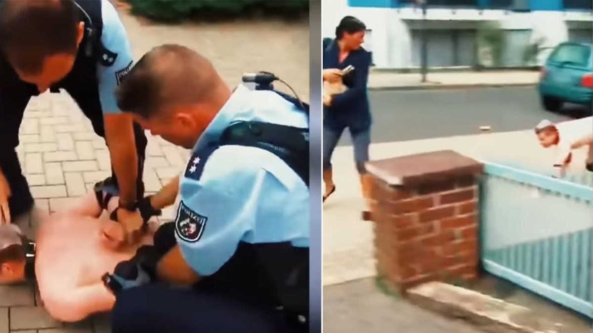 Lumea a luat-o razna! Un om care se consideră câine a fost imobilizat de către polițiști în Germania – VIDEO