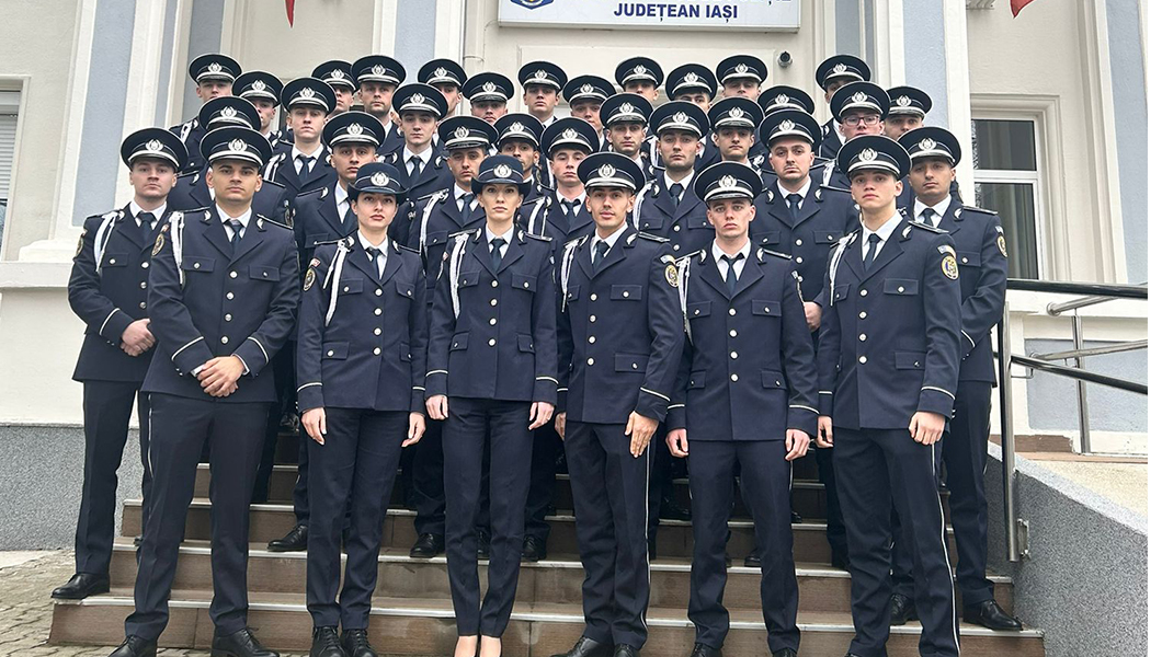 IPJ Iași urează bun venit celor 39 de absolvenți ai școlilor de agenți de poliție, promoția 2024