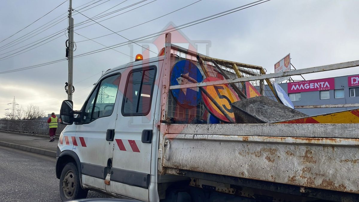 Trafic îngreunat pe șoseaua Bucium. Se circulă pe o singură bandă