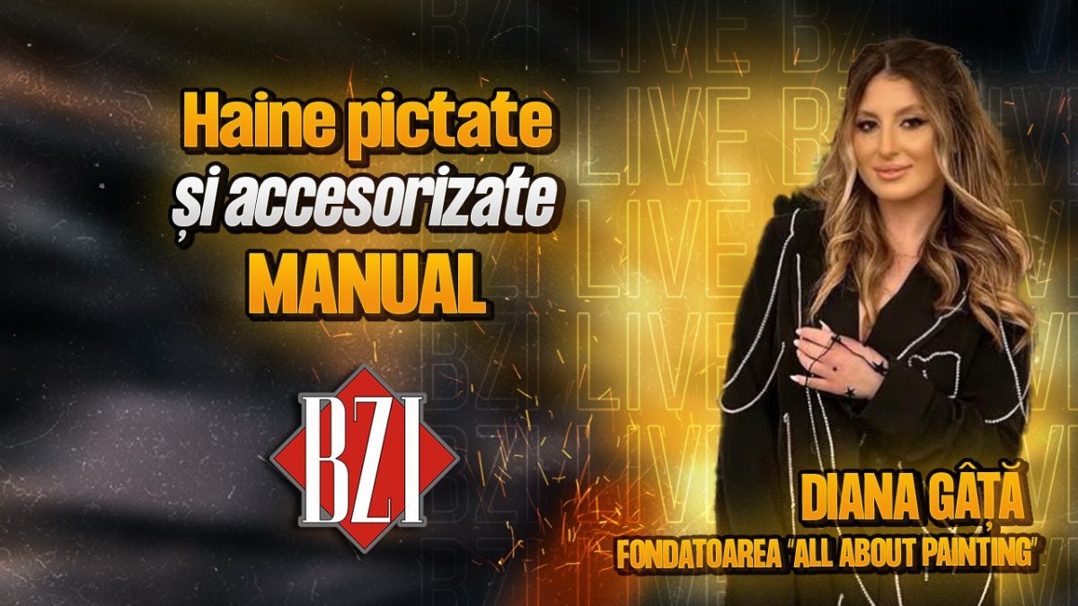 Haine pictate și accesorizate manual! Diana Gâță, fondatoarea “All About Painting”, într-un interviu marca BZI LIVE
