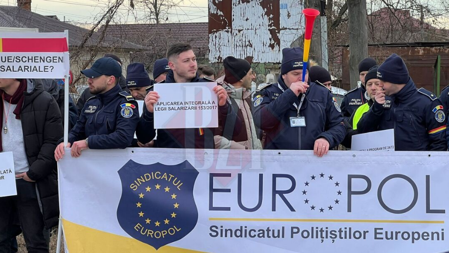 Protest Europol Iași! Polițiștii de frontieră își cer drepturile – FOTO – VIDEO