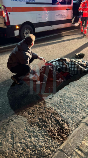 Accident grav la Gorban. Un bărbat a fost lovit de un autoturism – EXCLUSIV – FOTO – VIDEO