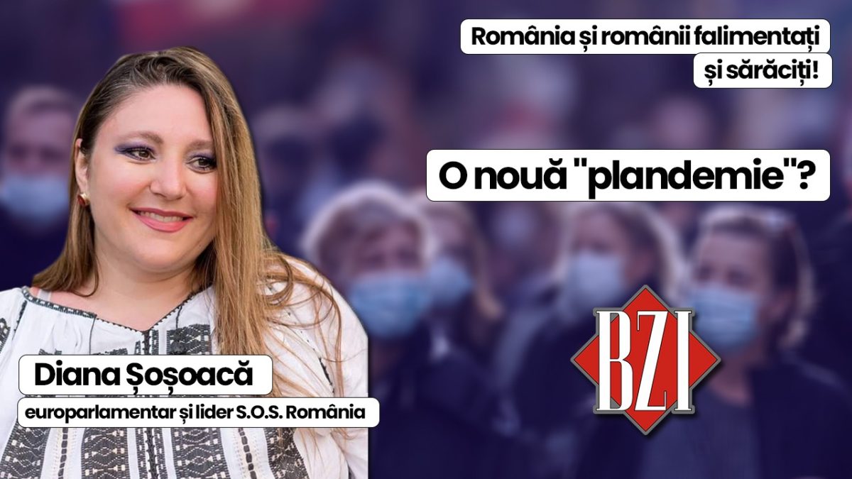 Top exclusiv talk-show marca BZI LIVE! Ediție explozivă și cu dezvăluiri uluitoare alături de Diana Șoșoacă, europarlamentar și lider S.O.S. România