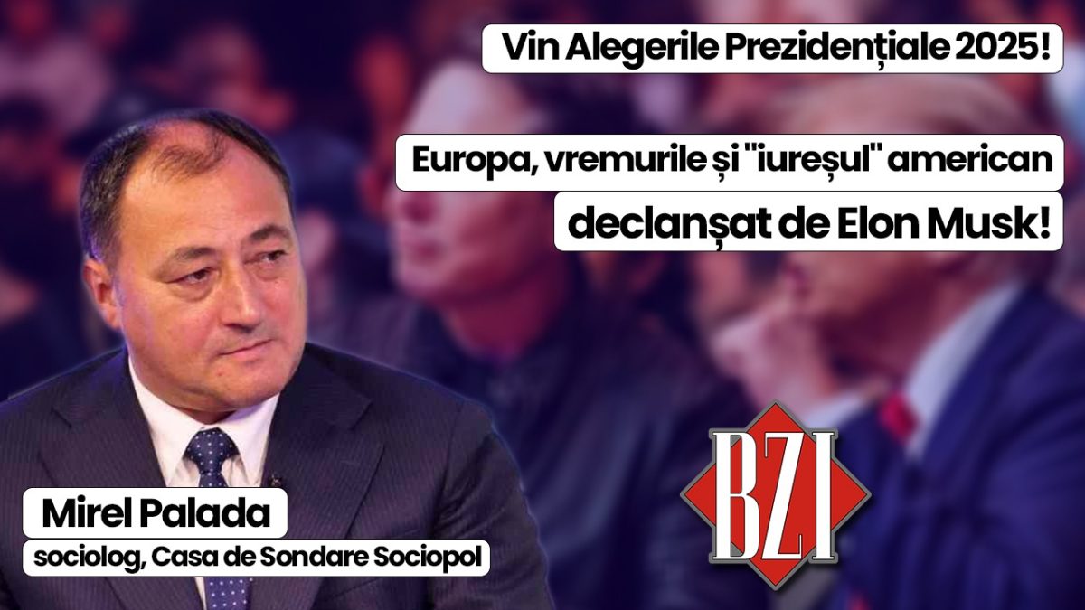 Talk-show cu tâlc și savoare marca BZI LIVE! Invitat special incisivul și originalul sociolog Mirel Palada, Casa de Sondare Sociopol! O nouă ediție de zile mari