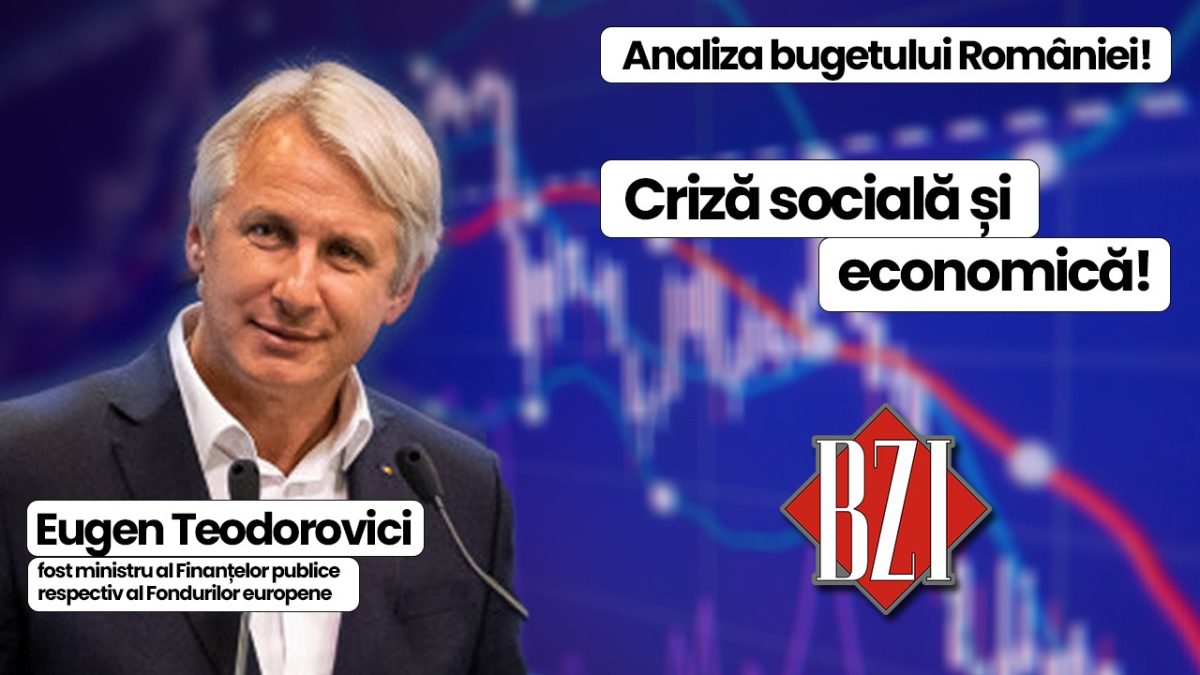 Top talk-show BZI LIVE! Ediție specială alături de Eugen Teodorovici, fost ministru al Finanțelor publice respectiv al Fondurilor europene