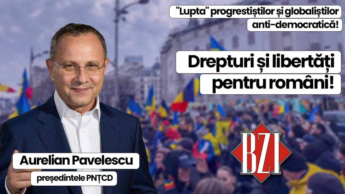 Totul despre lovitura de stat, „lupta” progresiștilor și globaliștilor anti-democratică, drepturile poporului român la BZI LIVE alături de universitarul și avocatul Aurelian Pavelescu, liderul Partidului Național Țărănesc, Creștin și Democrat