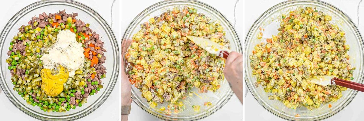 Salată boeuf fără maioneză. O alternativă sănătoasă și la fel de gustoasă