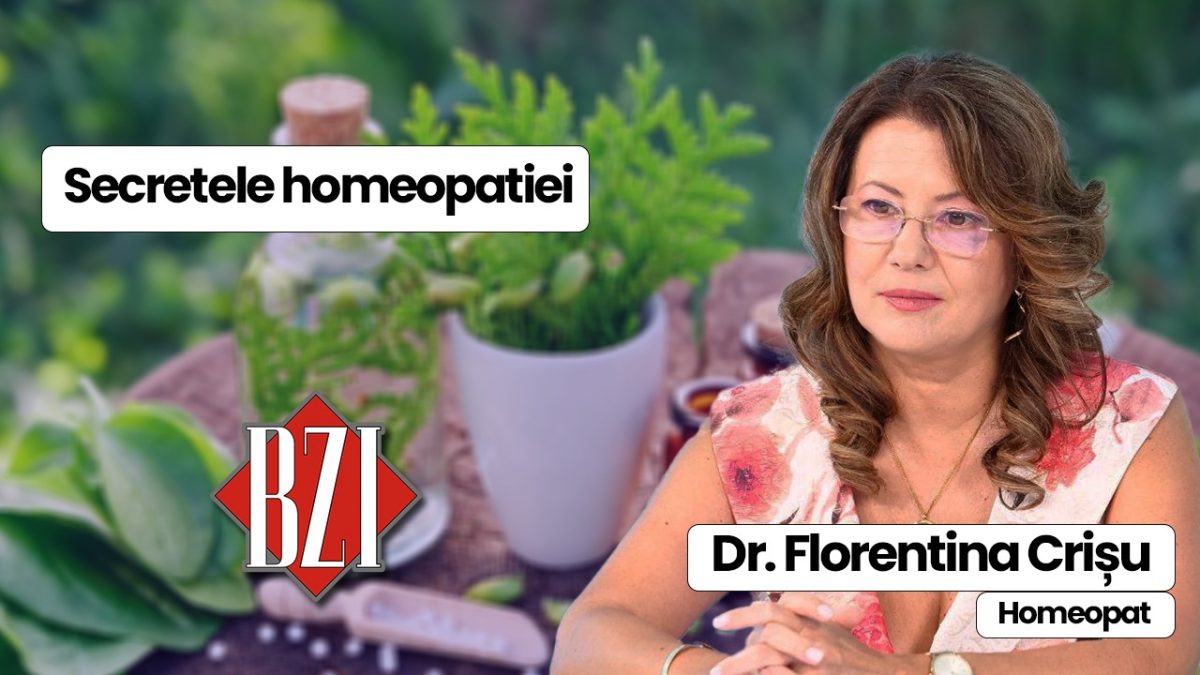Dr. Florentina Crișu, homeopat , discută în platoul BZI LIVE despre efectele și secretele homeopatiei.