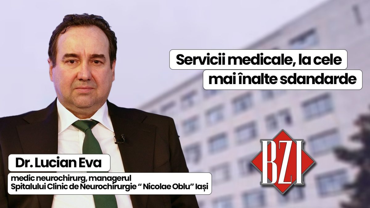 Conf. univ.dr. Lucian Eva, managerul Spitalului de Neurochirurgie „N. Oblu” Iași, discută în platoul BZI LIVE despre realizările unității medicale în anul ce tocmai s-a încheiat