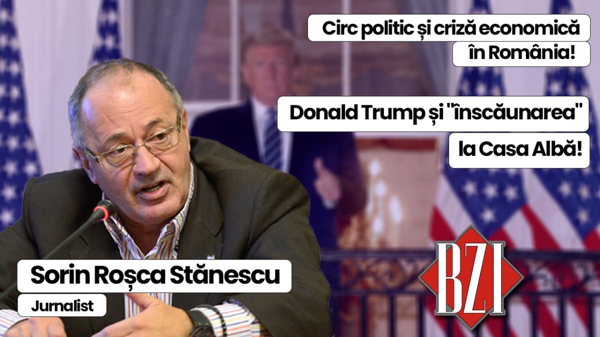 Exclusiv talk-show BZI LIVE! Nașul presei din România, senior-jurnalistul Sorin Roșca Stănescu, într-o noua emisiune-analiză necenzurată, pentru diversitatea de opinie și libera exprimare