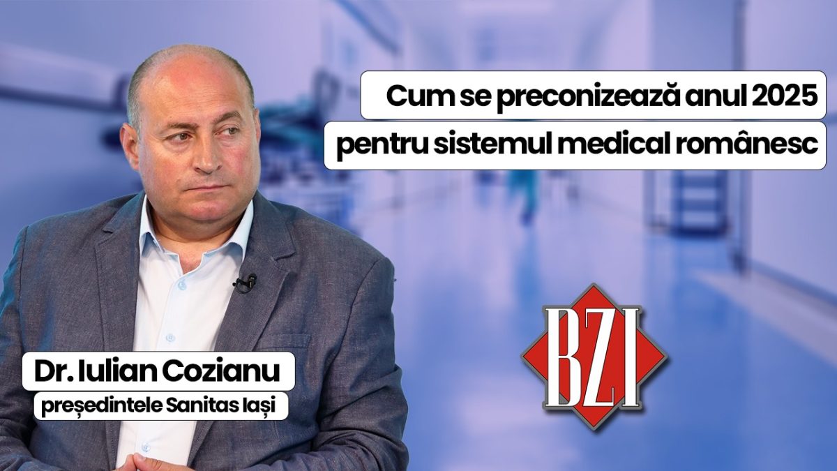 Iulian Cozianu, președintele Sanitas Iași vine în platoul BZI LIVE să vorbească despre ultimile modificări produse în 2024 , dar și despre cum se preconizează sistemul de sănătate din România în anul 2025