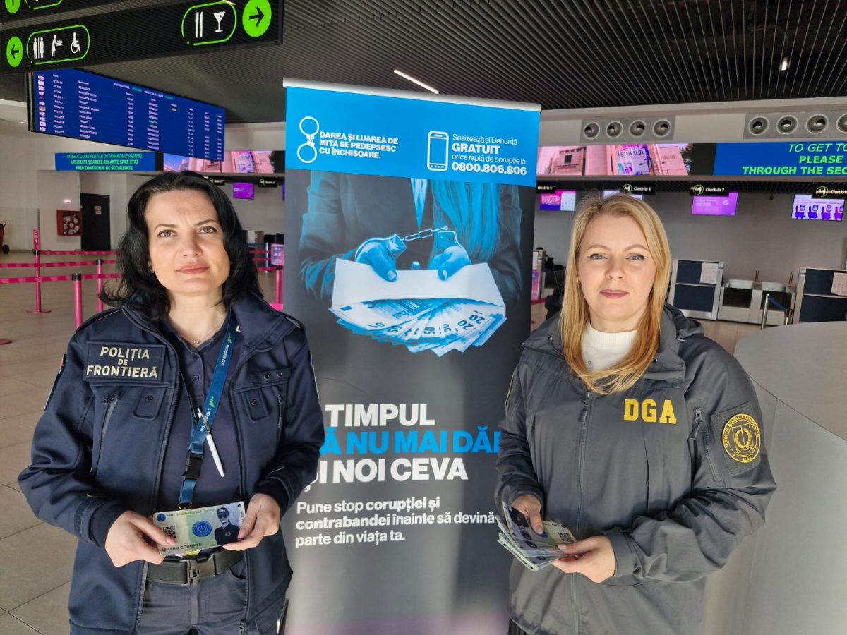 Ofițerii DGA Iași au desfășurat activități la Aeroportul Internațional Iași