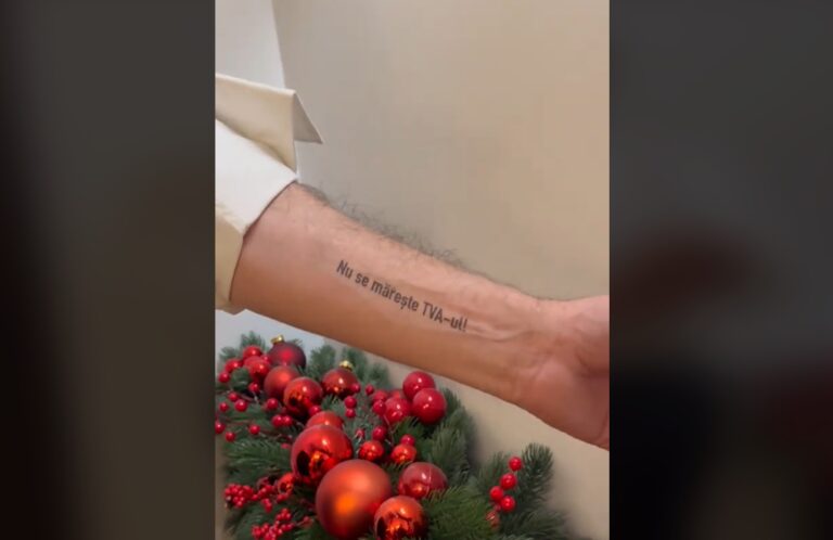 Aroganța covrigarului Marcel Ciolacu nu are limite! Și-a tatutat pe mână un mesaj de opulență