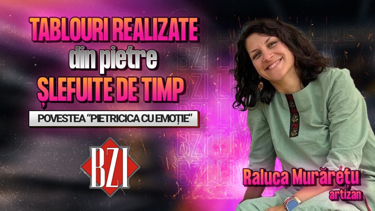 Raluca Murărețu, artizan, povestește pentru BZI LIVE despre frumusețea tablourilor realizate din pietre șlefuite de timp