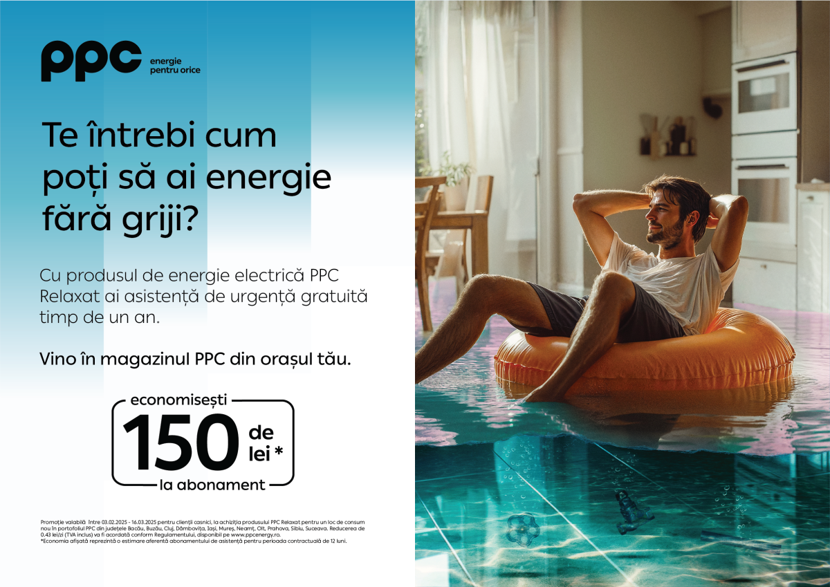 Invitație la relaxare din partea PPC Energie cu o ofertă dedicată clienților noi din județul Iași (P)
