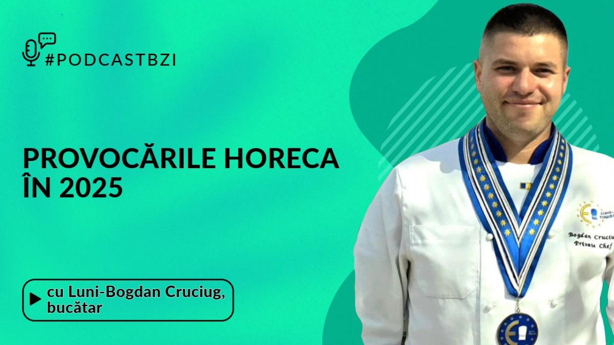 Despre situația din HoReCa în 2025 și Valentine’s Day, cu bucătarul Bogdan Cruciug, într-un nou episod de #PodcastBZI!