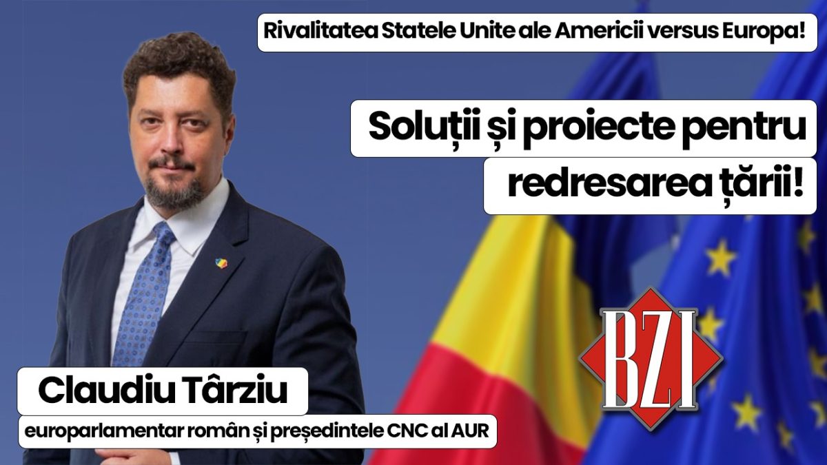 Exclusiv BZI LIVE! Ediție specială alături de Claudiu Târziu, europarlamentar român și președintele CNC AUR