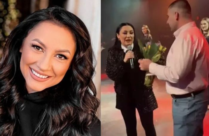 Ce a pățit Andra în timpul unui concert din Canada: A rămas mască atunci când a văzut poza adusă de un bărbat pe scenă!
