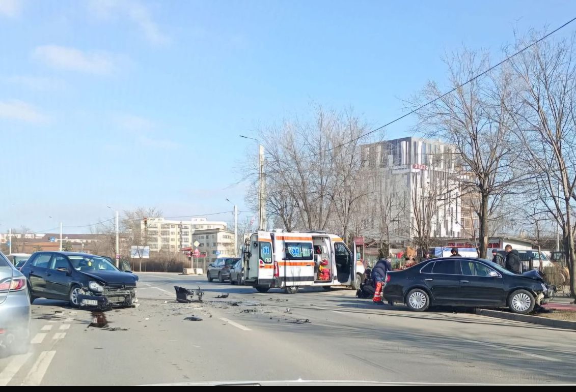 Accident rutier violent în capăt CUG. Două autoturisme sunt implicate – EXCLUSIV – UPDATE