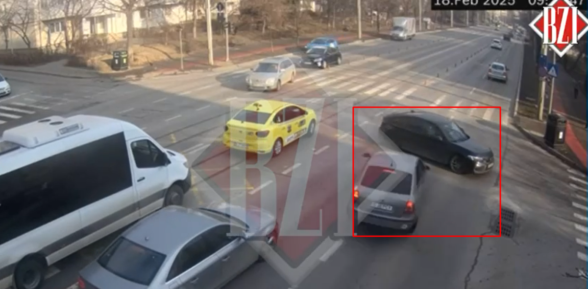 Momentul producerii accidentului rutier din CUG, surprins de camerele de supraveghere
