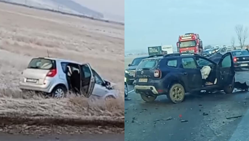 Accident rutier între Lețcani și Podu Iloaiei. Două persoane au fost rănite, în urma coliziunii a două mașini