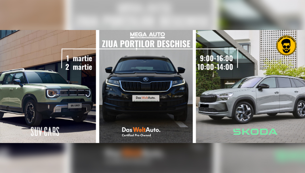Ziua Porților Deschise la Mega Auto Iași – Începe primăvara la volan!