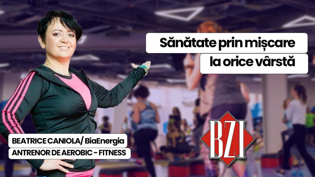 Beatrice Caniola, antrenor de aerobic-fitness, discută în platoul BZI LIVE despre activitatea sa de 20 de ani în lumea sportului