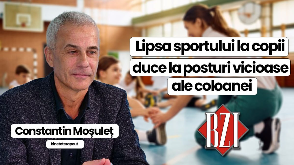 Constantin Moșuleț, kinetoterapeut, discută în emisiunea de sănătate BZI LIVE despre efectele nocive ale posturii incorecte a coloanei și care sunt afecțiunile de care putem suferi în timp, dacă nu întărim mușchii ce susțin coloana vertebrală.