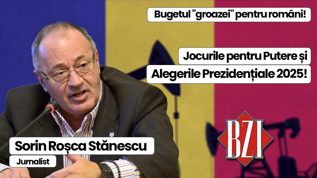 Talk-show-ul momentului la BZI LIVE alături de nașul presei din România, senior-jurnalistul Sorin Roșca Stănescu! De la „combinațiile” NORDIS la bugetul scandalos marca Ciolacu 2 la Riviera din Gaza propusă de președintele Donald Trump