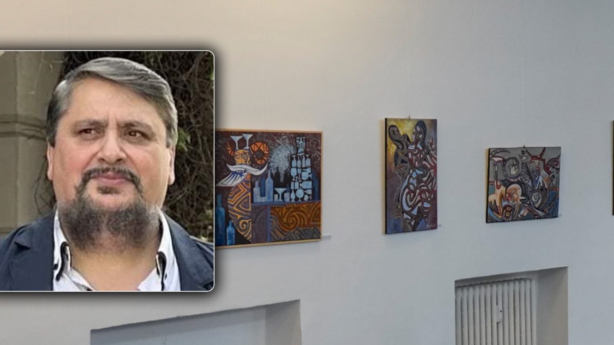 Expoziția de pictură a unui artist ieșean, Romeo Ionescu, surprinde prin cele 22 de tablouri inspirate din cultura Cucuteni
