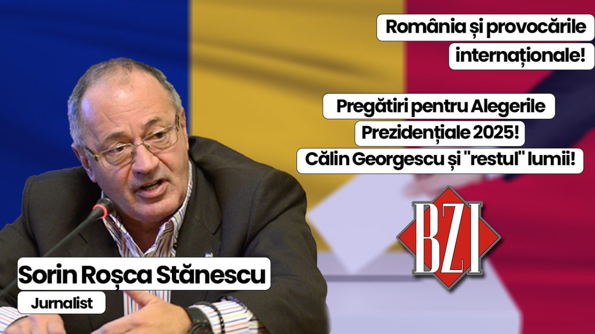 Top național talk-show BZI LIVE! Invitat special și permanent, nașul presei din România, senior-jurnalistul Sorin Roșca Stănescu! De la mesajele americanilor la „jocul” pentru Cotroceni respectiv crizele și provocările politice, geostrategice ale momentului
