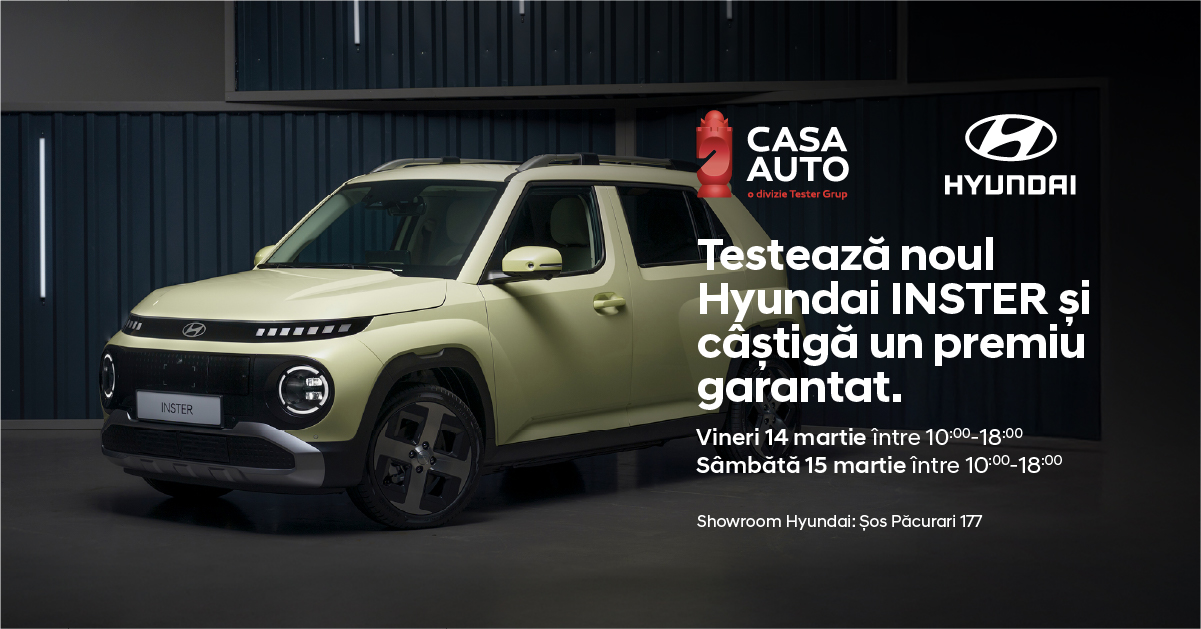 Eveniment Open Doors la Showroom Hyundai Casa Auto Iași: Descoperă viitorul mobilității electrice!