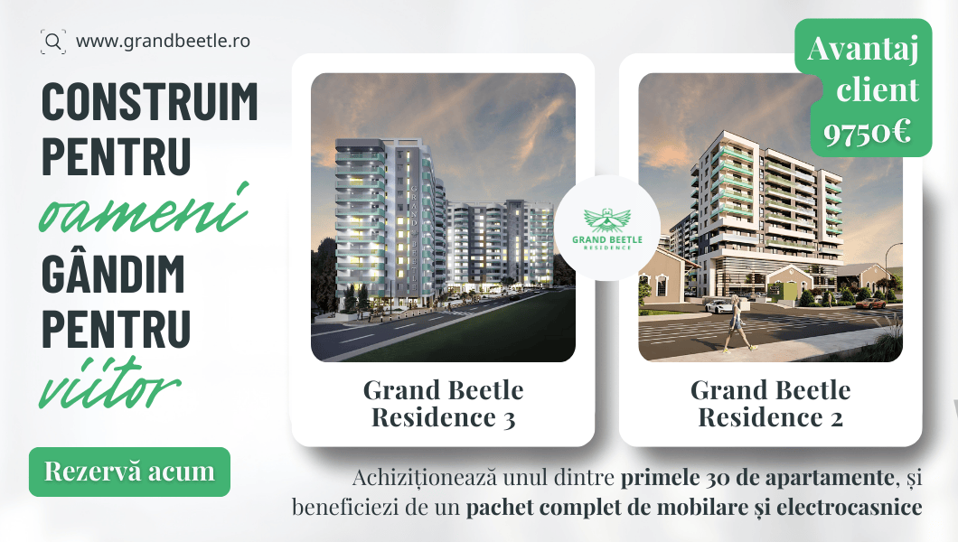 Campanie unică, Grand Beetle îți face cadou mobilarea și echiparea completă a casei tale la achiziția unui apartament! (P)