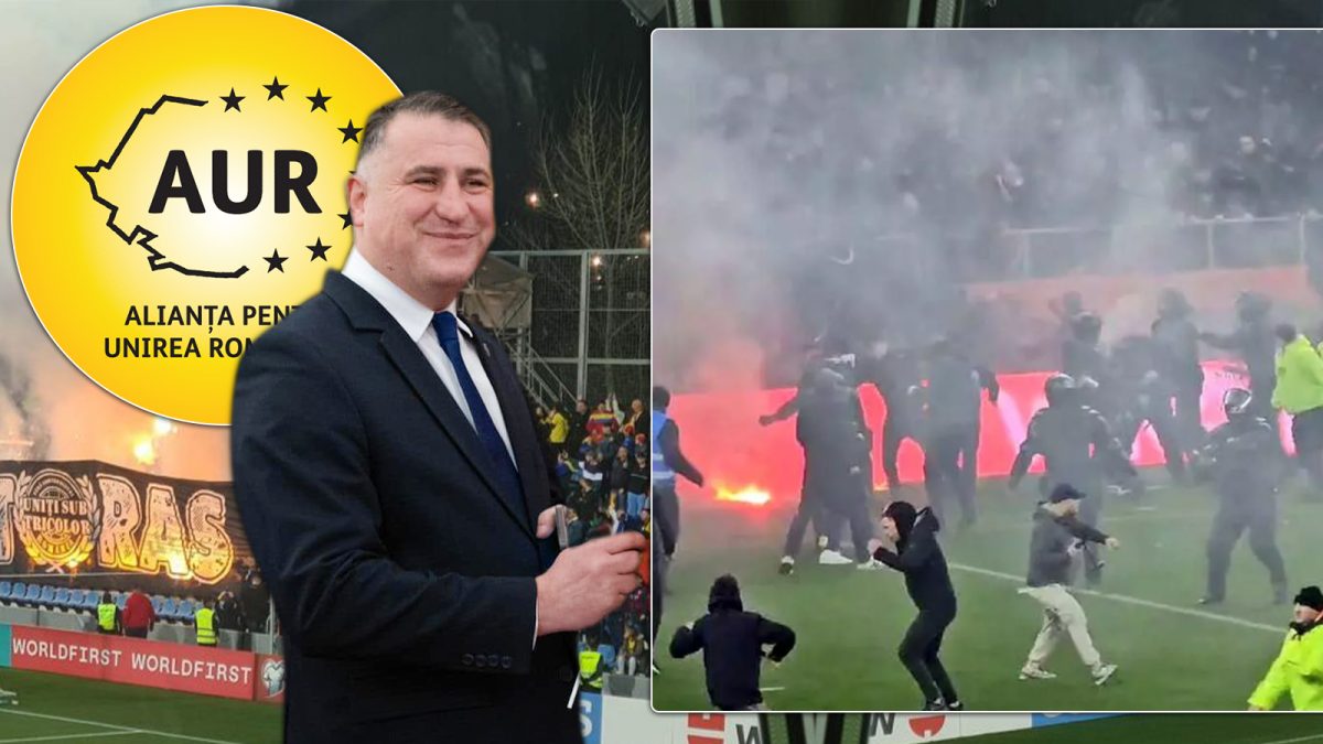 Deputatul AUR, Ciprian Paraschiv, vrea ca stadioanele din România să devină un pericol pentru copii și femei. Se dă liber la alcool și petarde în tribune