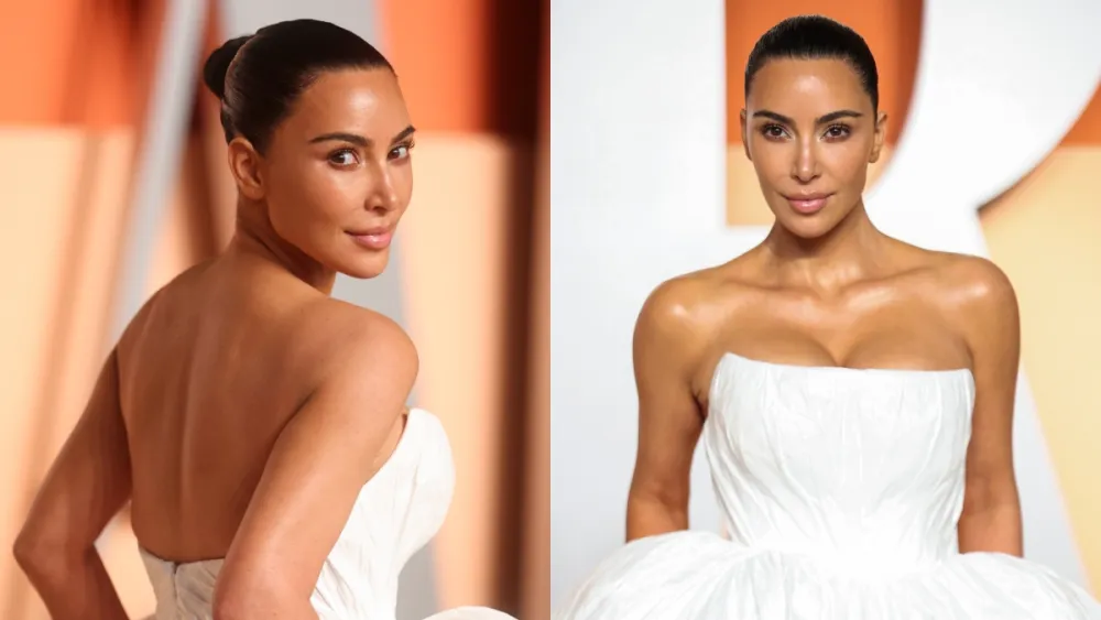 Kim Kardashian servește stil și înghețată. Apariție uimitoare într-un look excentric