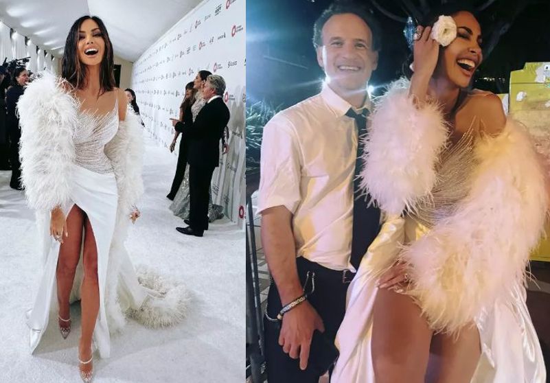 Mădălina Ghenea, apariție senzuală la petrecerea organizată de Elton John! A strălucit într-o rochie albă spectaculoasă! – FOTO